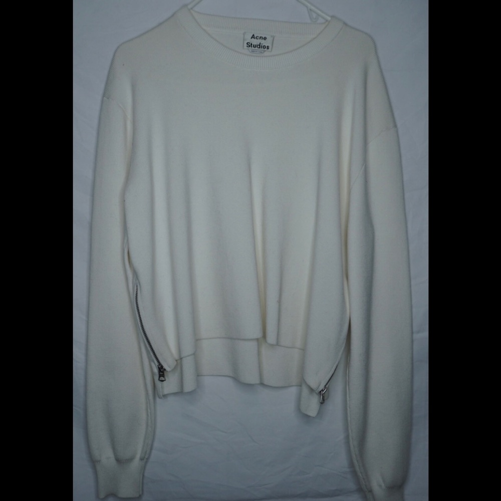 ACNE STUDIOS WOMEN’s ZIPPER SWEATER SIZE S